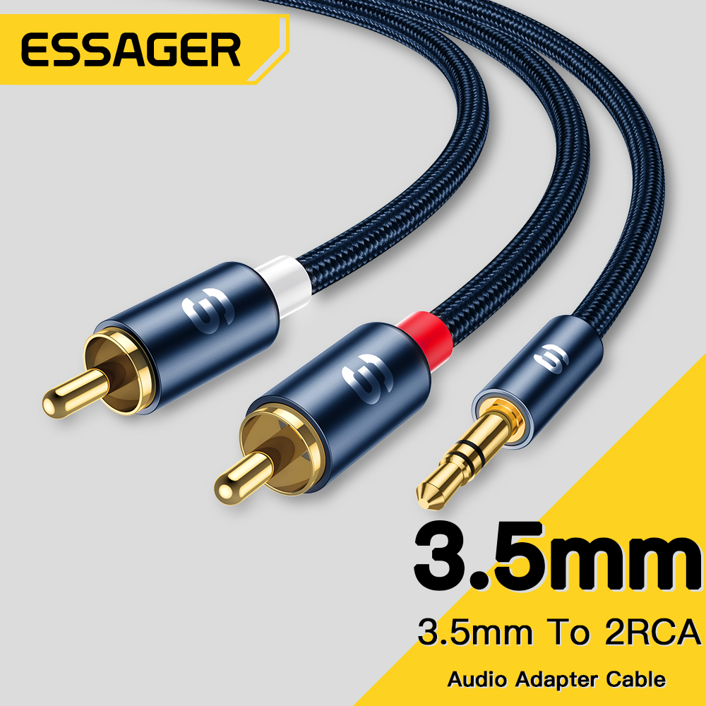 Home Cinema Ampli - Essager-Cables de Audio Jack de 3,5mm