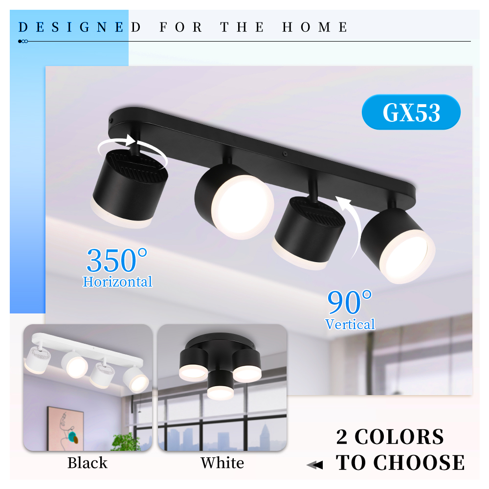 Home Cinema Led - Lámpara LED de techo GX53 con