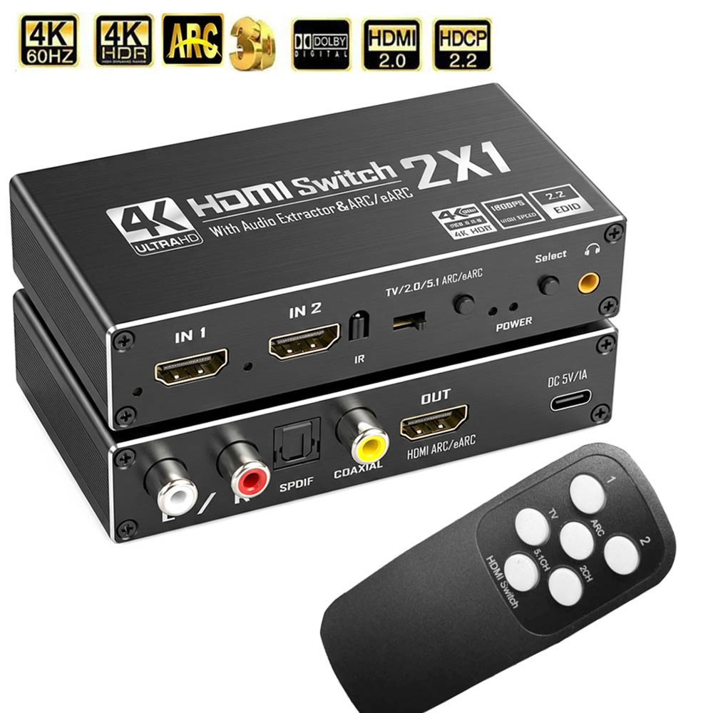 Hdmi Arc Cable - Conmutador HDMI con Extractor de Audio