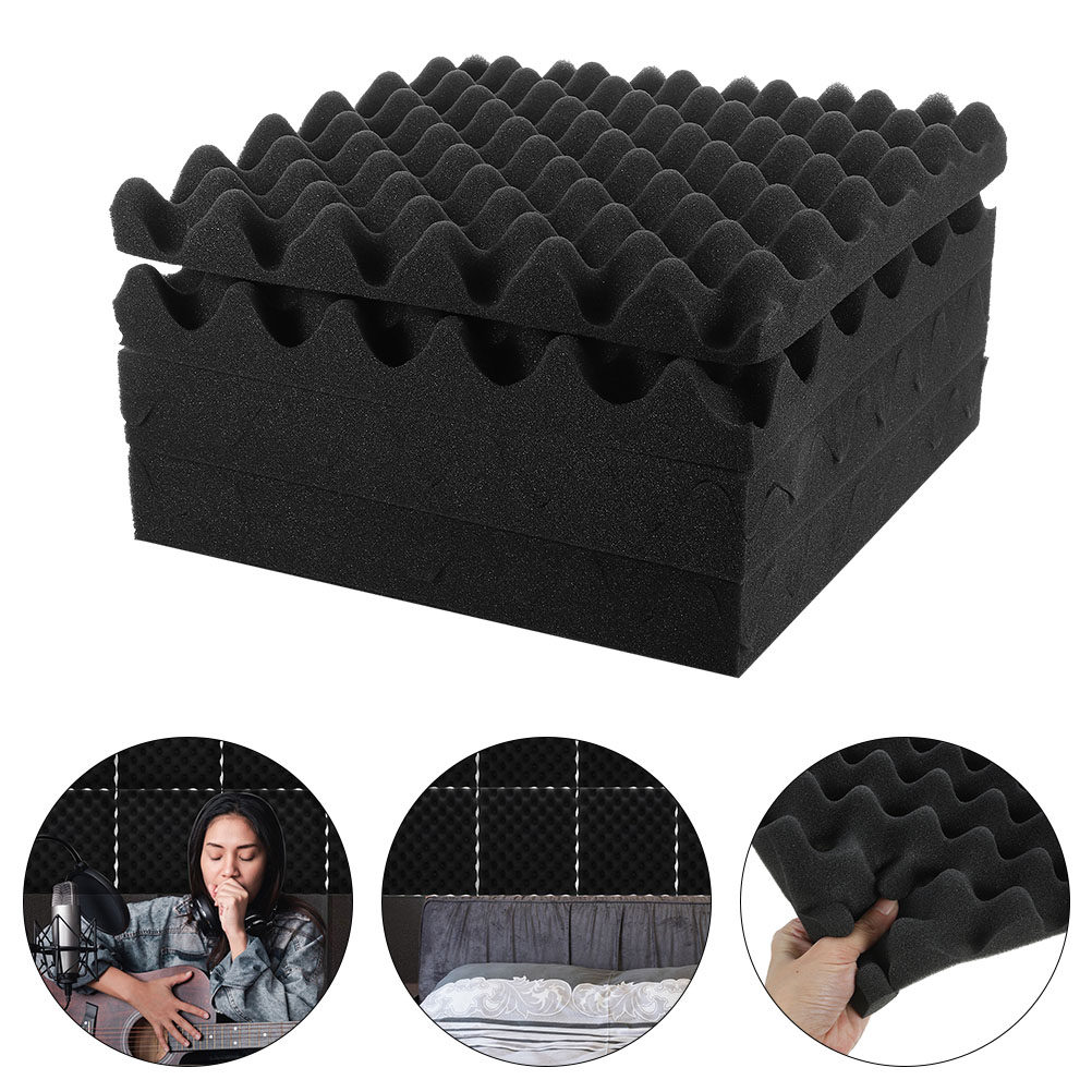 Noise Isolating Pad - 6 Paneles Acústicos de Esponja Absorbente