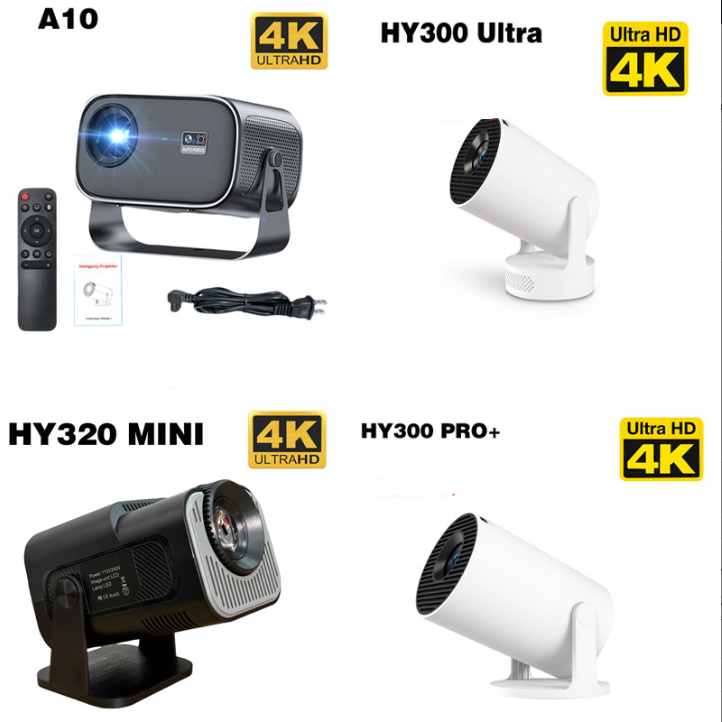 Video Home Cinema - Mini Micro Proyector HY300 4K con
