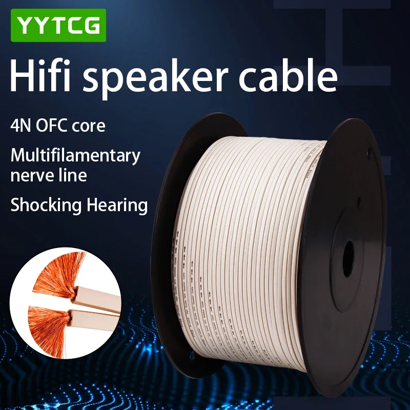 Home Cinema Ampli - YYTCG DIY Cable de altavoz Cable