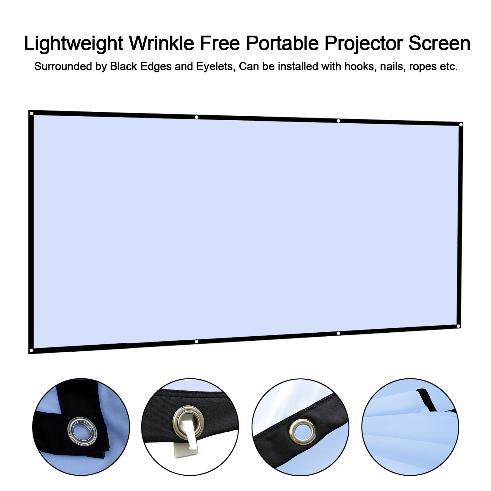 Home Cinema Projector Screen - Pantalla de proyector portátil para el