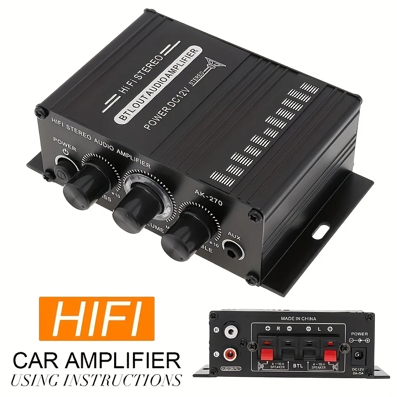 Home Cinema Mini - Mini Amplificador de Potencia AK-270 de