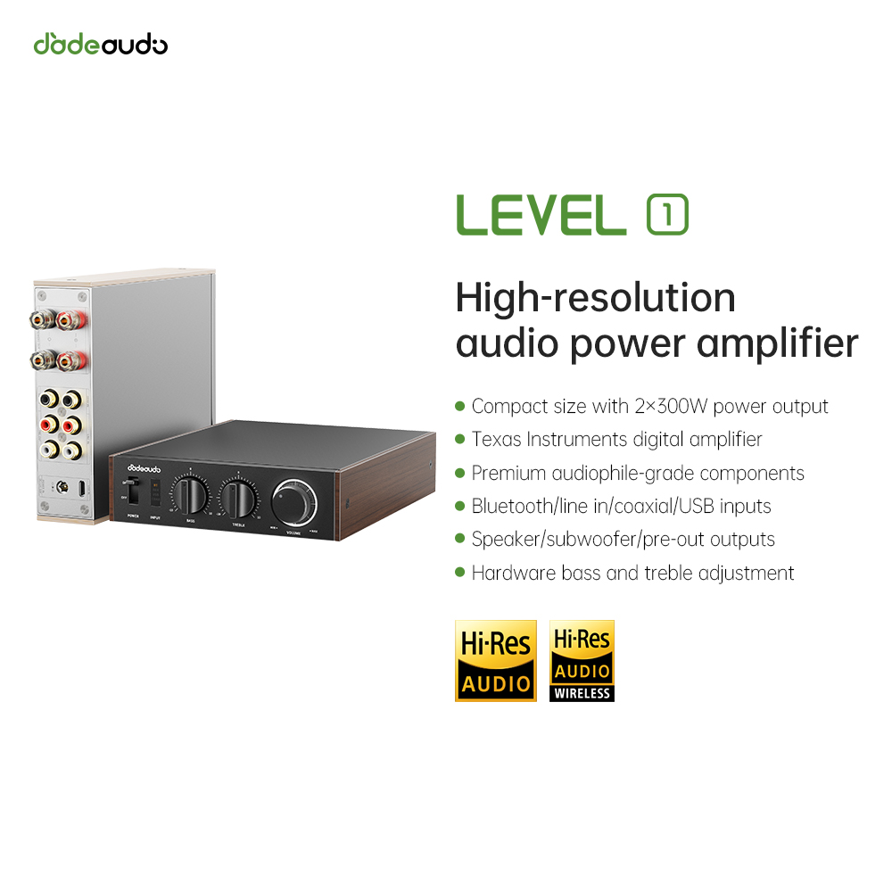 Audio Home Cinema - Amplificador Bluetooth LDAC de Escritorio JadeAudio