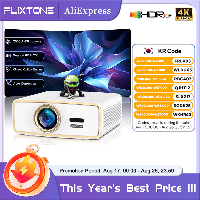 Video Home Cinema - Proyector Portátil Full HD Flixtone E900