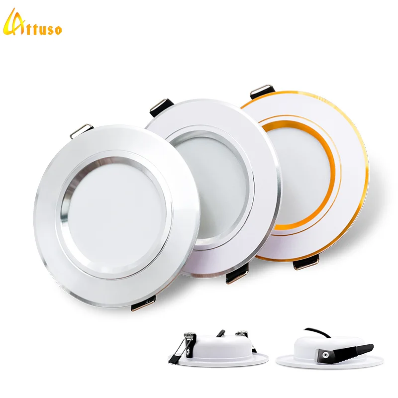 Home Cinema Led - Lámparas de techo redondas empotradas Led