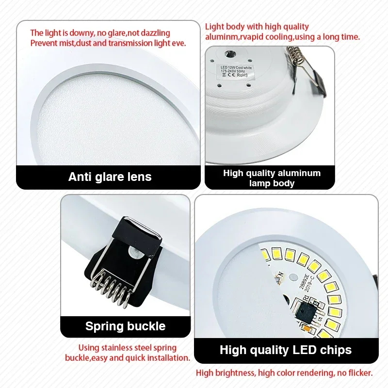 Luz descendente LED de 3W, 5W, - Home Cinema Led reseña y precio