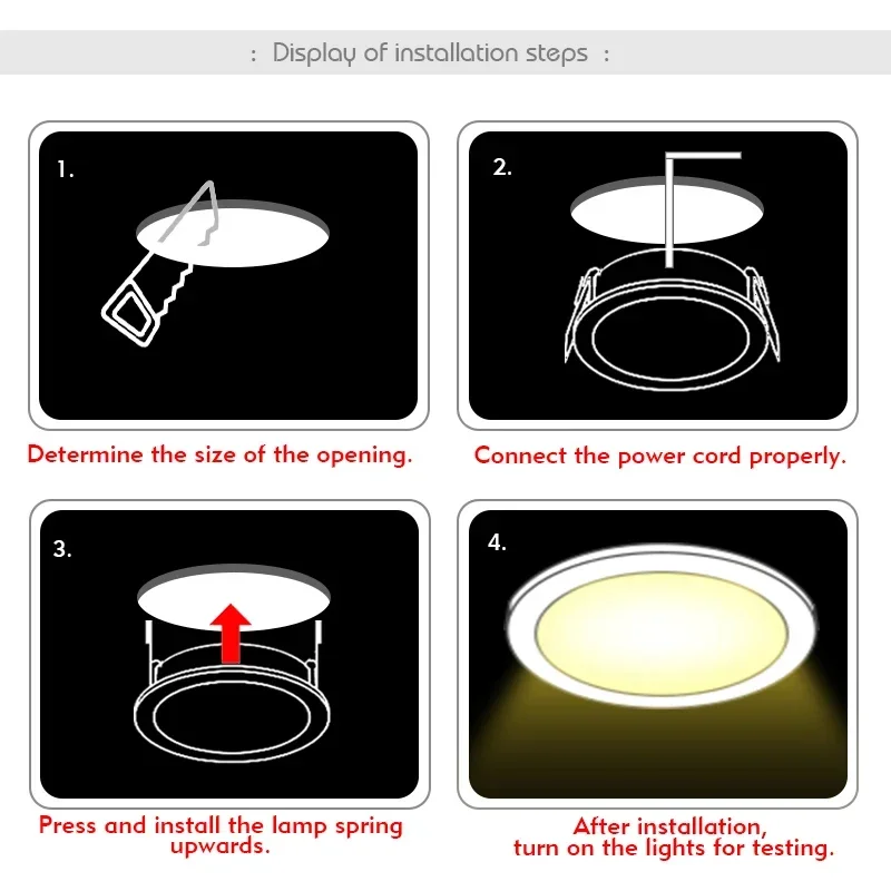 Luz descendente LED de 3W, 5W, - Home Cinema Led reseña y precio