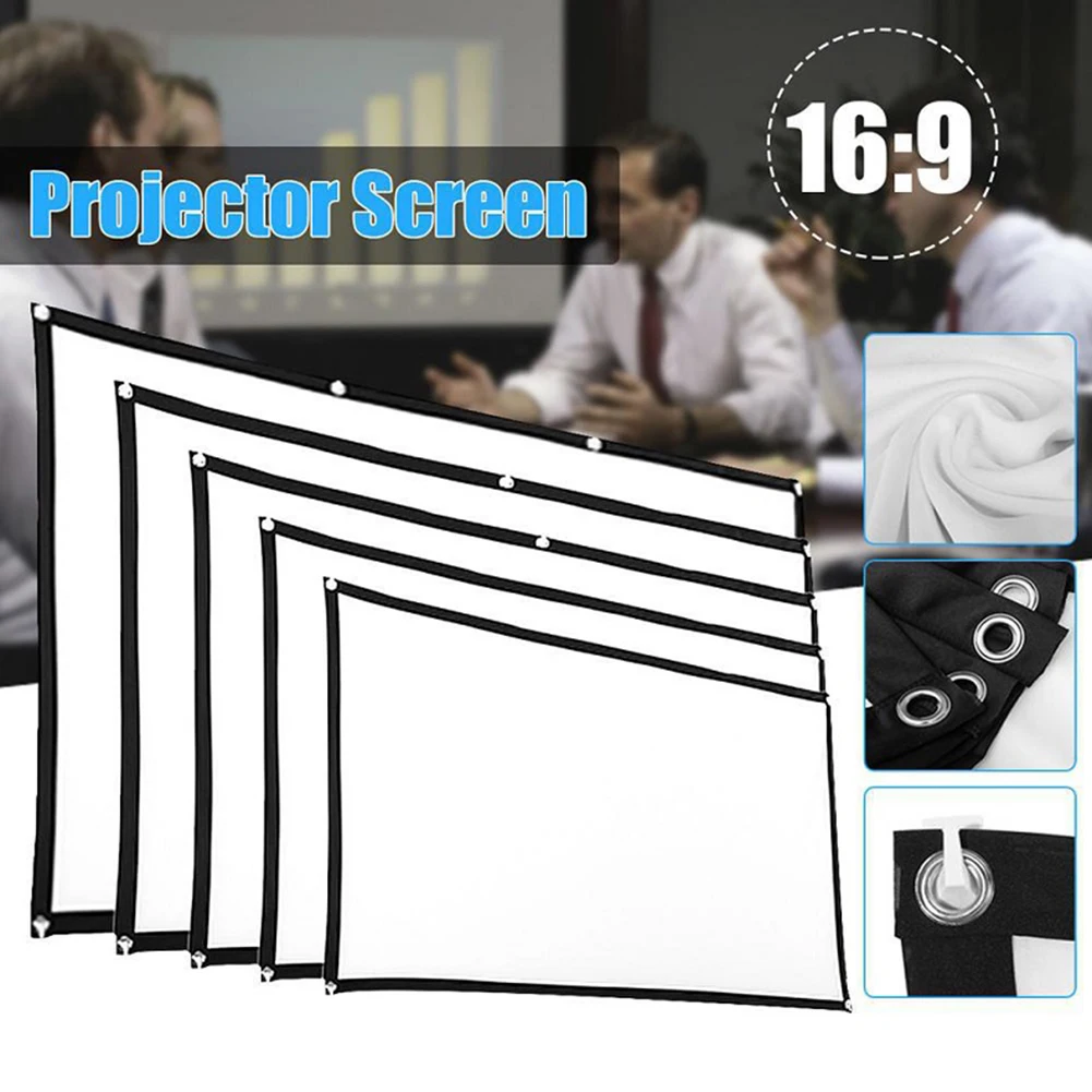 Cortina de proyección simple 1 - Home Cinema Projector Screen reseña y precio