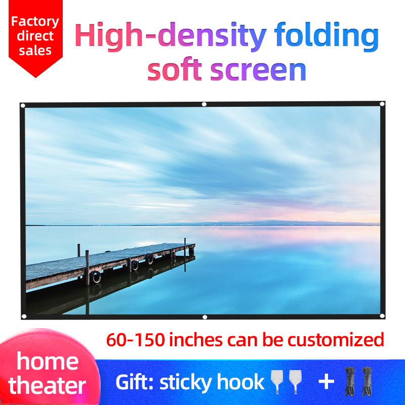 Pantalla de Proyector Plegable - Home Cinema Projector Screen reseña y precio
