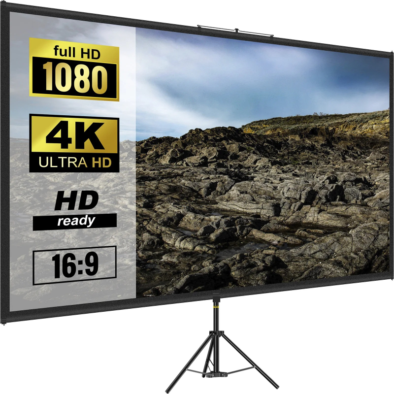 Pantalla de Proyección de 100  - Home Cinema Projector Screen reseña y precio