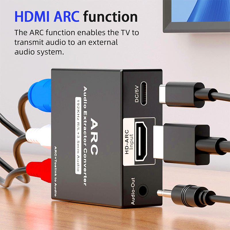Extractor de Audio ARC de 192K - Hdmi Arc Cable reseña y precio