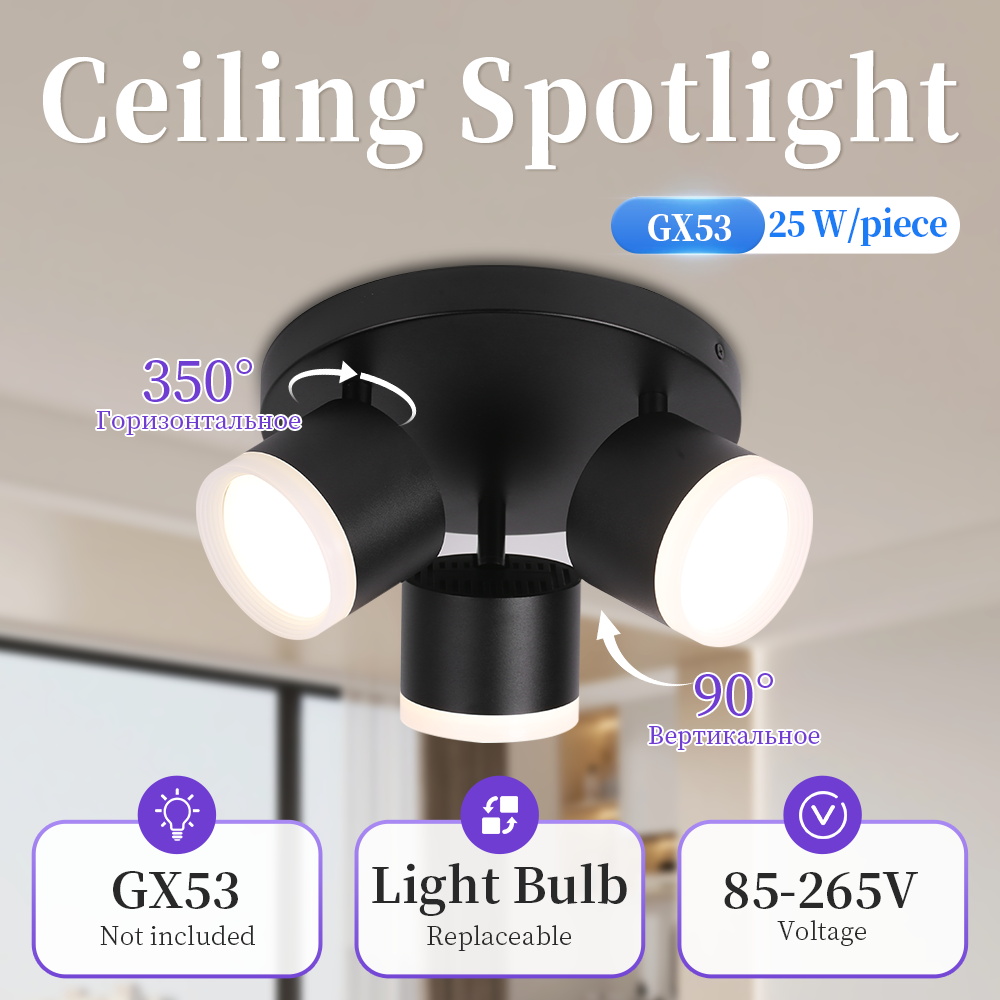 Lámpara LED de techo GX53 con  - Home Cinema Led reseña y precio