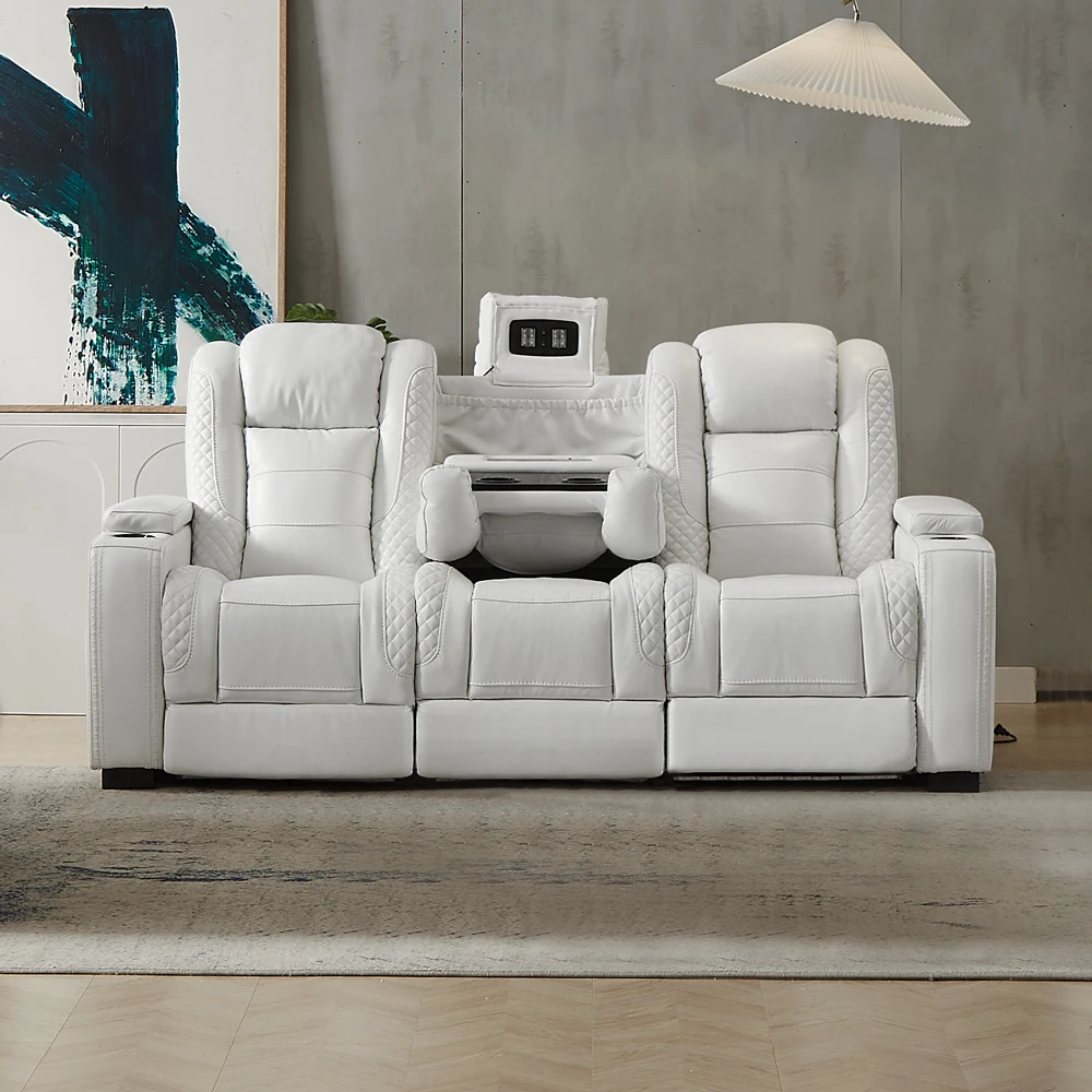 Sofá Reclinable Eléctrico de L - Home Cinema Sofa reseña y precio