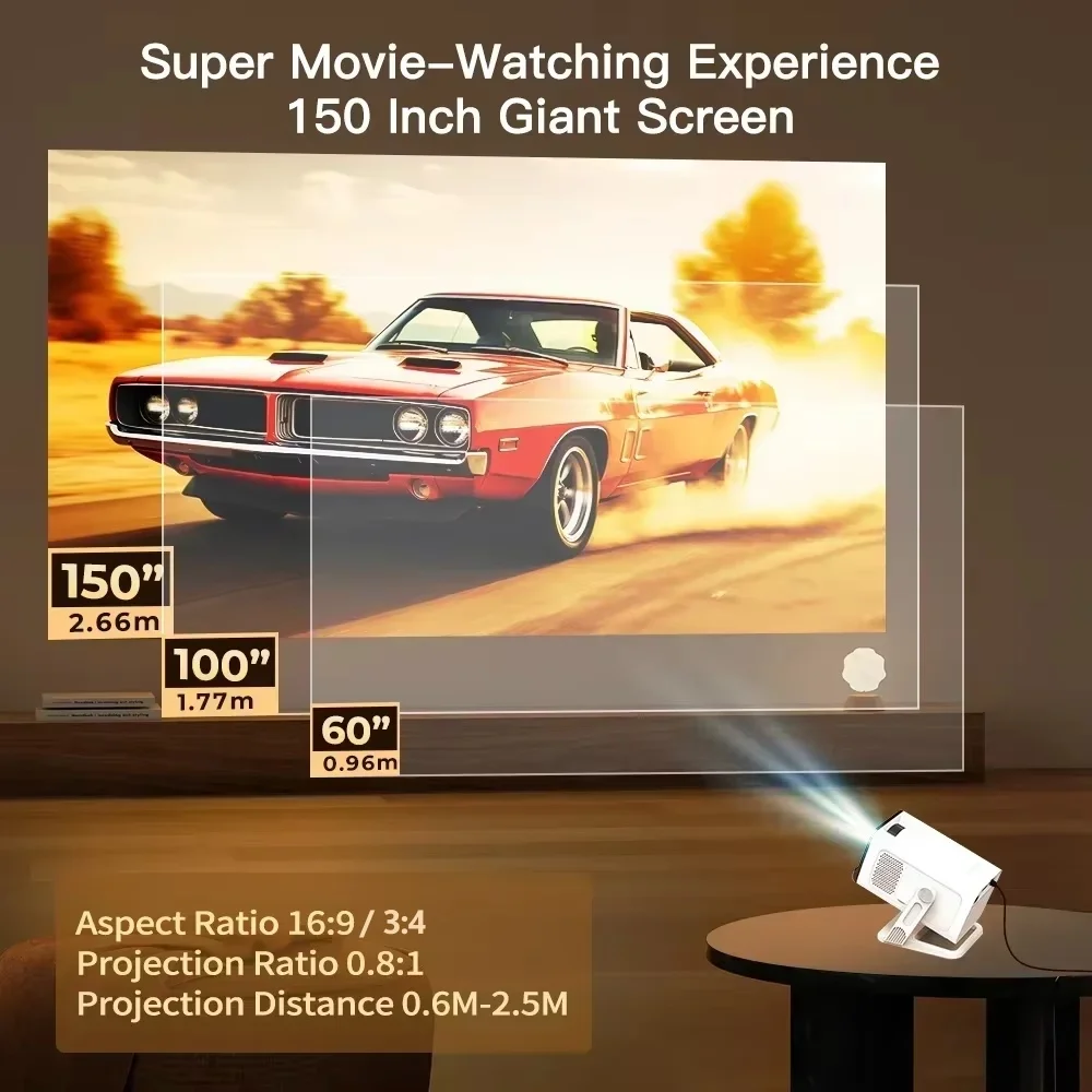 Mini Proyector con Wifi6 y BT5 - Video Home Cinema reseña y precio