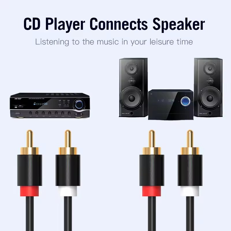 Cable RCA estéreo HIFI, Cable  - Audio Home Cinema reseña y precio