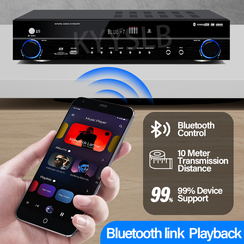 Amplificador Bluetooth de 900W - Home Cinema Ampli reseña y precio