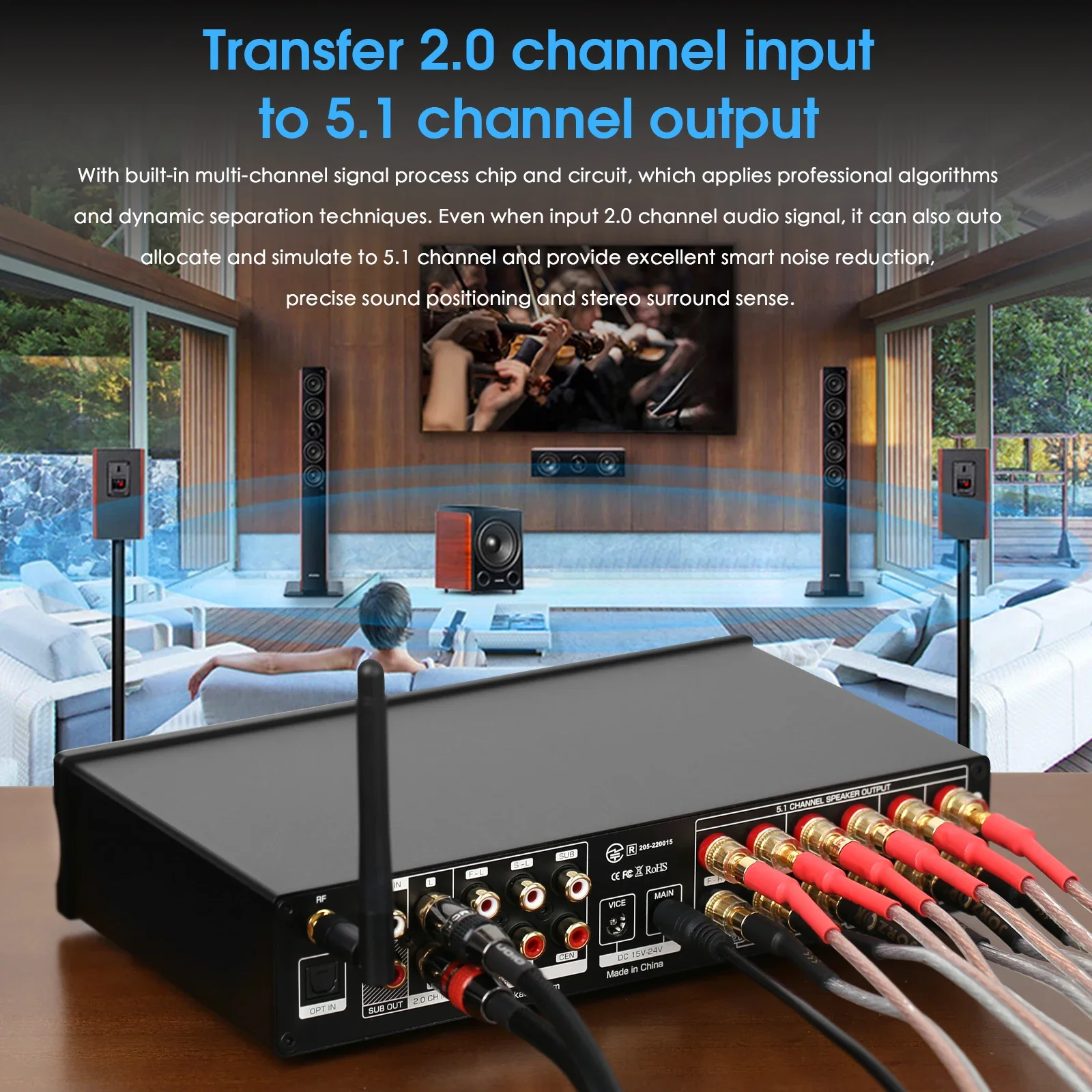 Douk Audio amplificador Digita - Home Cinema Ampli reseña y precio
