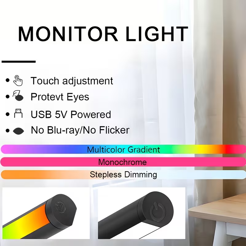 Barra de luz LED para monitor, - Home Cinema Led reseña y precio