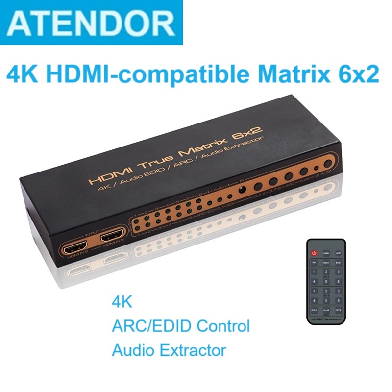 Conmutador/Divisor HDMI 4K, 6  - Hdmi Arc Cable reseña y precio