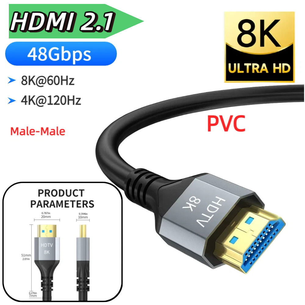 Cable HDMI 8K HDMI 2,1, 8K @ 6 - Hdmi Arc Cable reseña y precio
