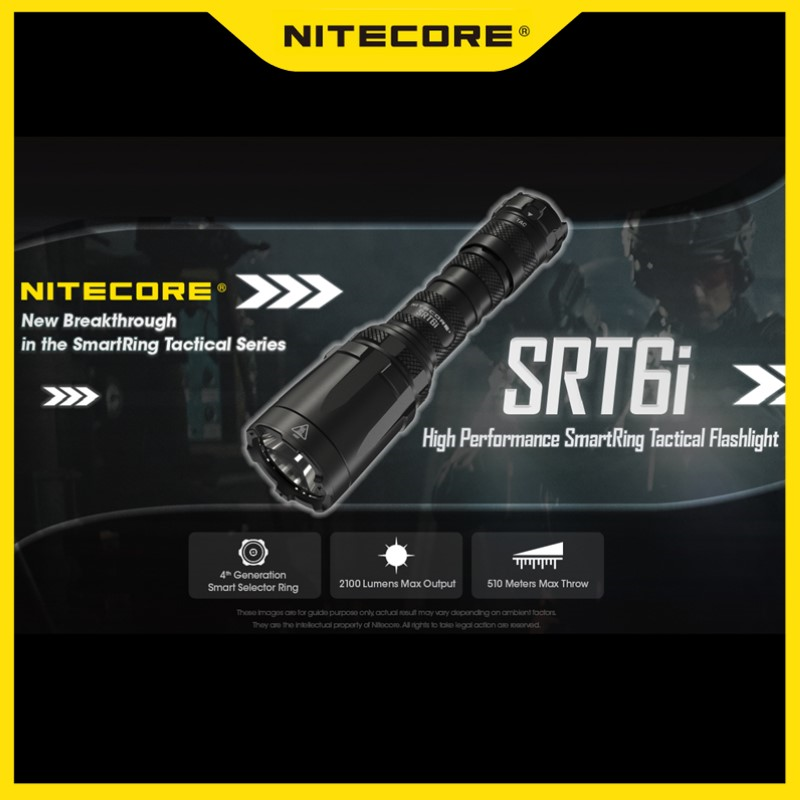 NITECORE SRT6i Linterna táctic - Home Cinema Imax reseña y precio