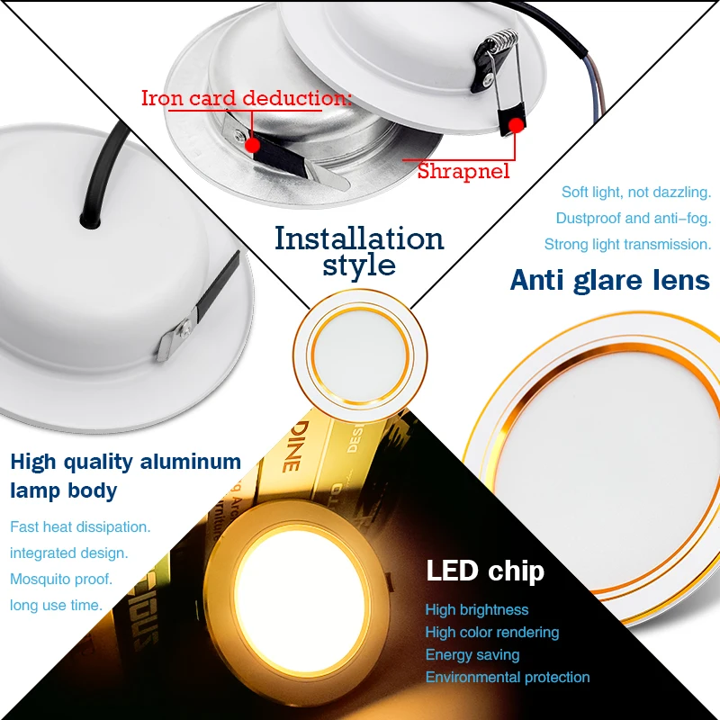 Lámparas de techo redondas emp - Home Cinema Led reseña y precio